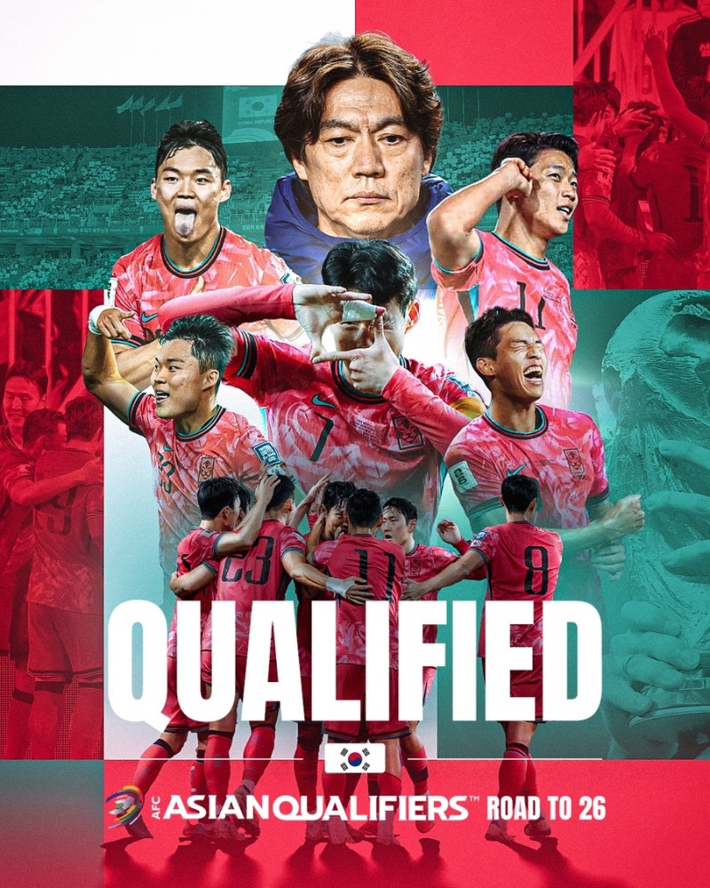 2026 월드컵 아시아 3차 예선 9차전; 한국 11회 연속 본선 진출