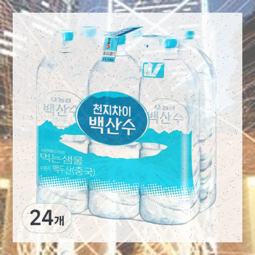 대박이다330 백산수 생수 무라벨 2L 24개