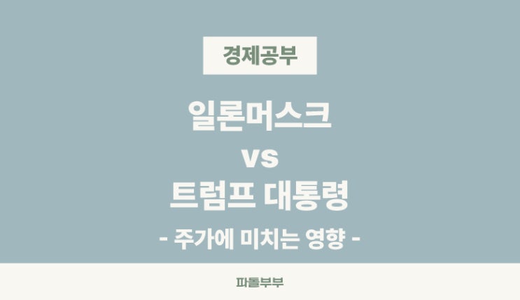  일론머스크, 트럼프 대통령 비판 불화 테슬라 주가 폭락과 화해