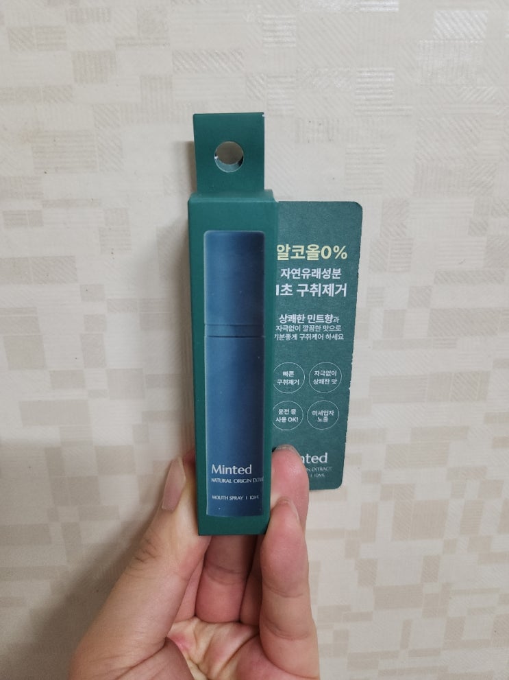  입냄새제거 입이 텁텁할때 휴대성 좋은 아이템 민티드 논알콜 스프레이