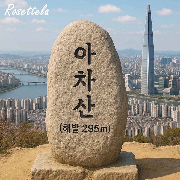  아차산 등산코스 시간 1시간반 소요 고구려정 해맞이광장 정상