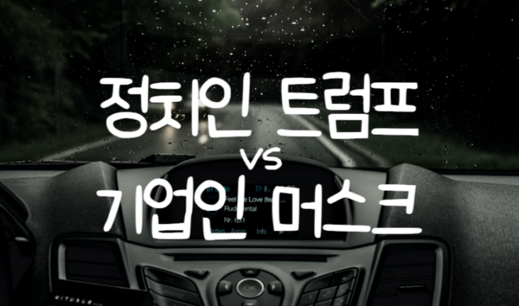 트럼프 vs <b>머스크</b> [<b>테슬라</b> 주가 흐름] 분석, 전망