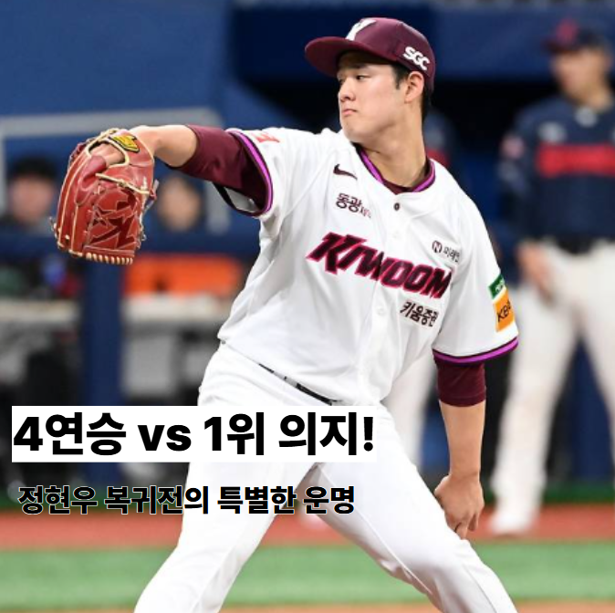 8일 <b>키움</b> LG 예측, 4연승 기세 vs 1위 의지! 정현우 <b>복귀전</b>의... 