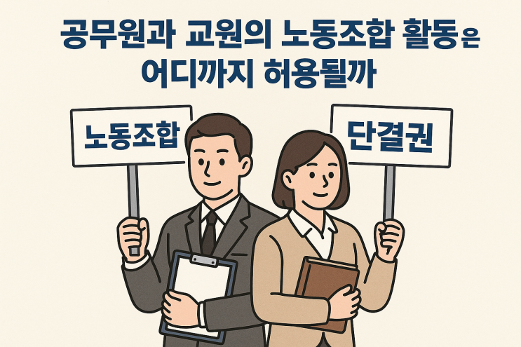  (노동3권) 공무원과 교원의 노동조합 활동은 어디까지 허용될까?