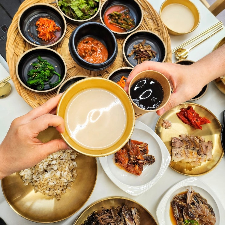  용인 기흥구청맛집 연평도꽃게탕보리밥 고퀄 반찬 밥집 막걸리 무제한