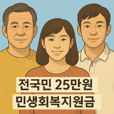  전국민 25만원 민생회복지원금 언제 어떻게 받을까? 총정리