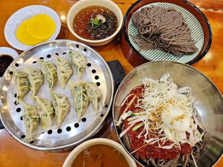  인천 주안 맛집 청실홍실 주안역 모밀국수 메밀소바