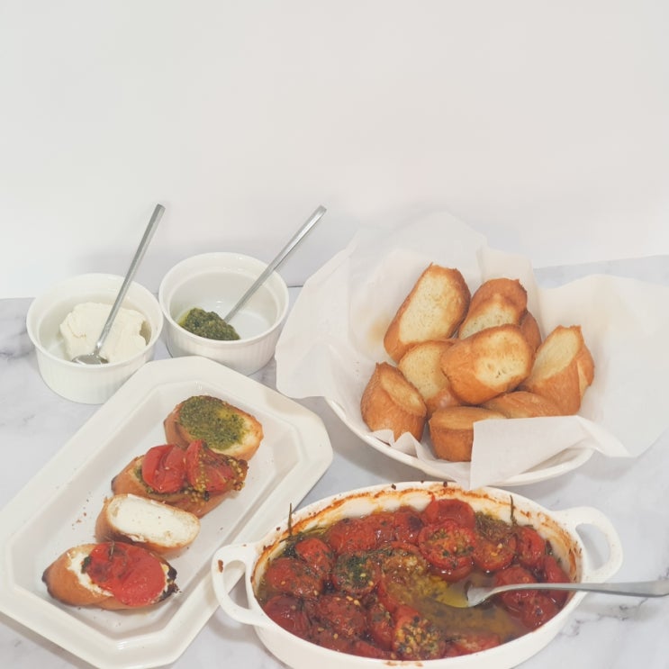  방울토마토 오븐구이 레시피 감칠맛 폭발 브런치 토마토 콩피