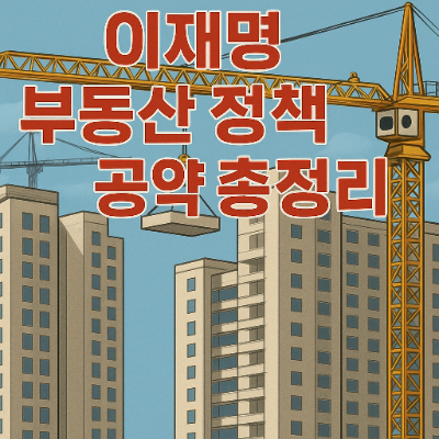  이재명 부동산 정책 공약 총정리 (집값 세금 GTX)