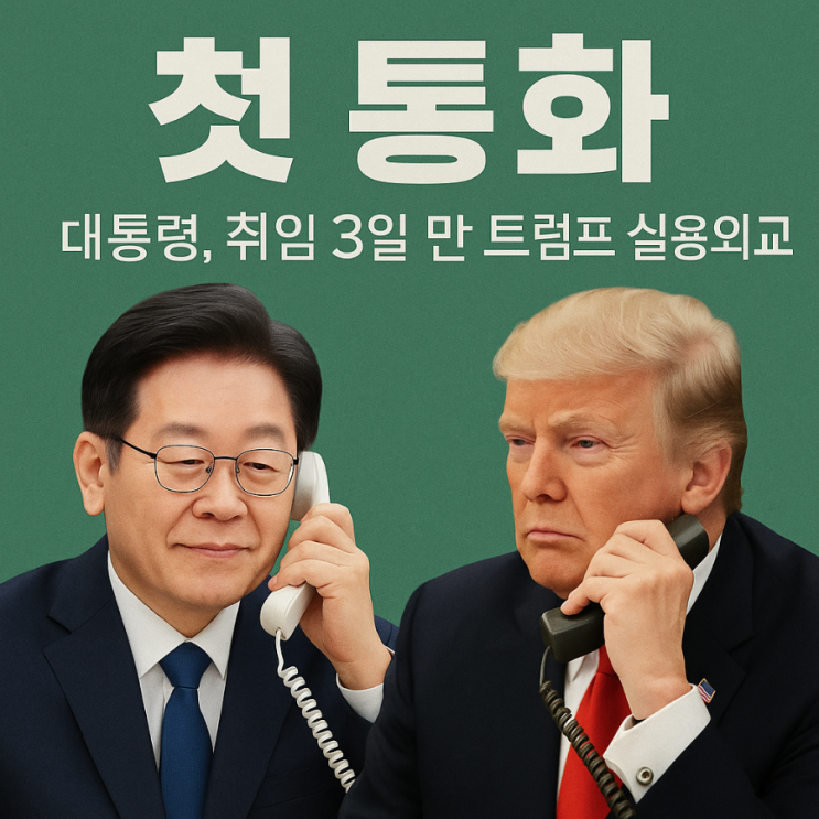 <b>이재명</b>-트럼프 첫 통화… ‘<b>실용외교</b>’ 시동? 그 이면의 신호 읽기