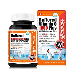 네추럴라이즈 버퍼드 비타민C 1000 플러스 1600mg x 90정 (3개월분) / 비타민C 비타민D 아연 함유 ....