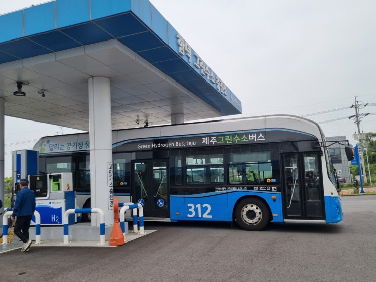 제주도 누비는 그린수소 버스들… “일시적 RE100 달성” 제주도 누비는 그린수소 버스들… “일시적 RE100 달성”