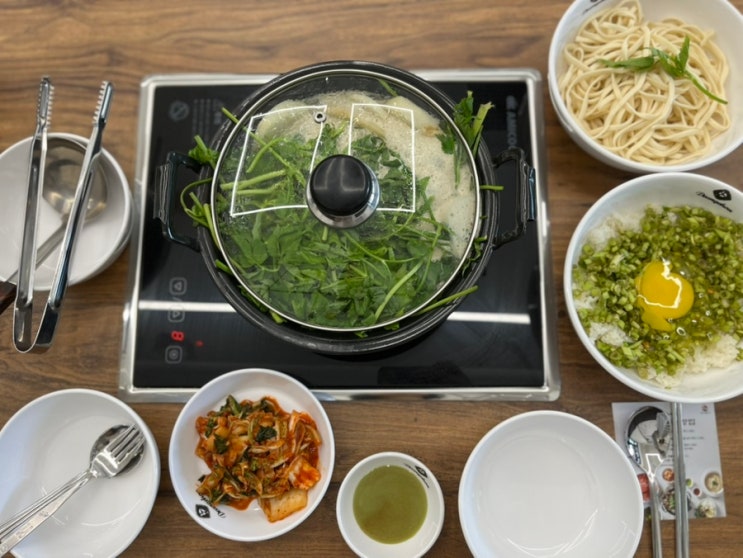  문지동칼국수 등촌샤브칼국수 문지점에서 버섯들깨 칼국수 아이와 먹어본  후기