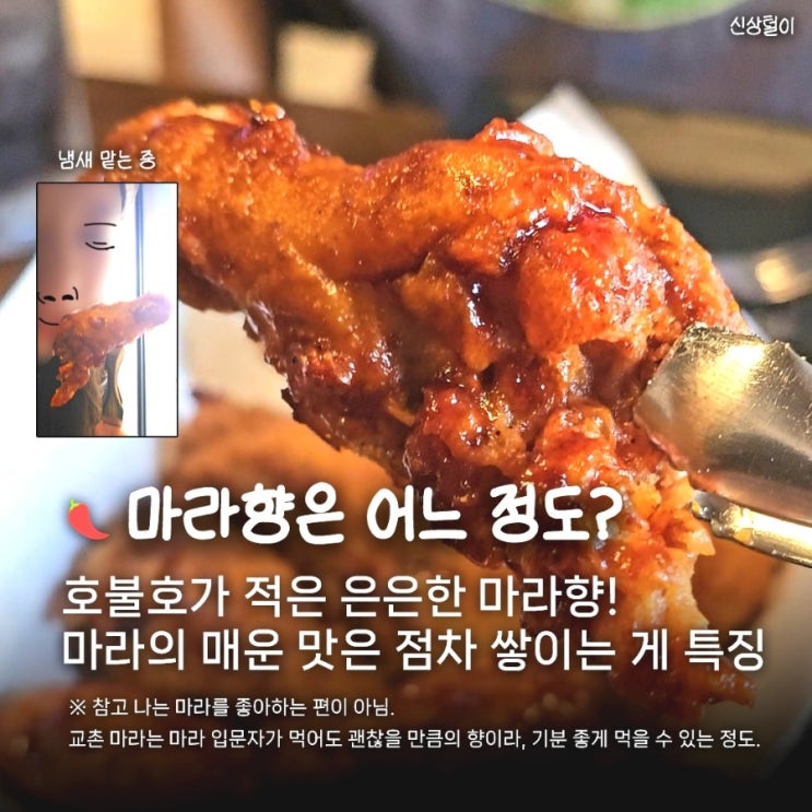  교촌치킨 신메뉴 마라레드싱글윙박스 맛 후기, 매운 맛 단계 얼마나 매울까 VS 교촌레드