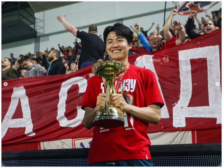 국대 22번 <b>설영우</b>... 세르비아리그 우승 [한국<b>축구선수</b>]