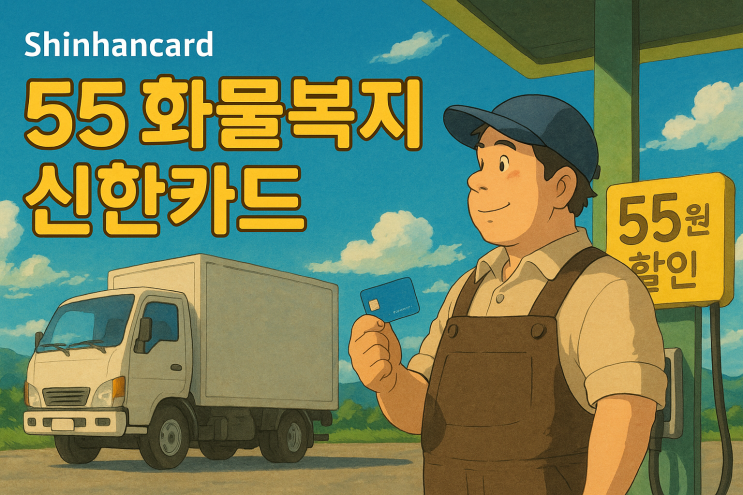   기름값 걱정 덜자! 신한카드, '55 화물복지 신한카드'로 유류비 부담↓