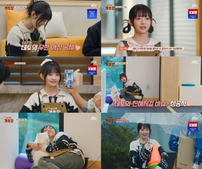 JTBC ‘집 나가면 <b>개호강</b>’ <b>레이</b>, 시청각장애견 테토와 눈물... 