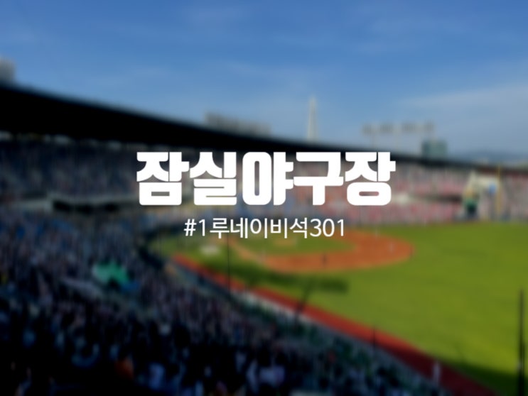  잠실야구장 [1루 네이비석 301블럭]