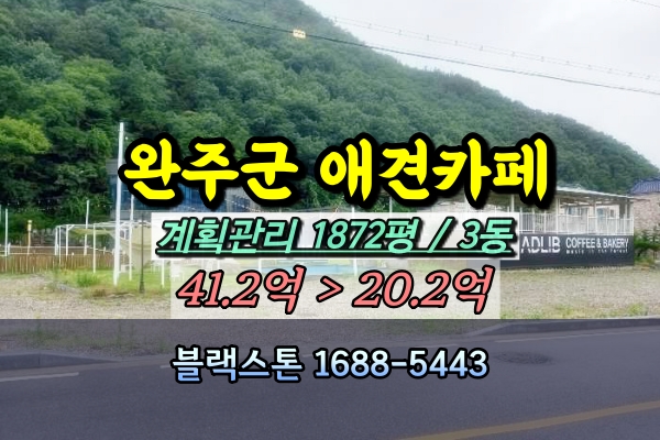  완주군 애견카페 경매 상관면 2천평 [2024타경3652]