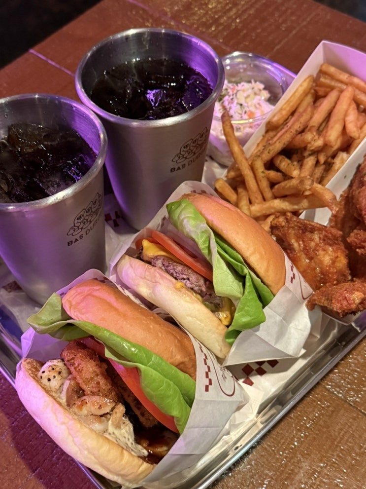  여의도 혼밥 가능 햄버거 맛집 바스버거 추천!
