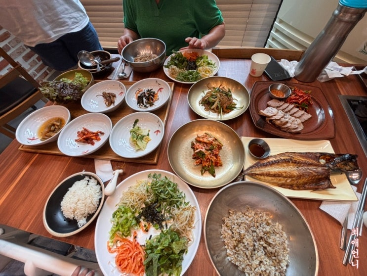  아이와 함께 가기 좋은 아산 꽁당보리밥, 청국장과 보쌈이 맛있는 집