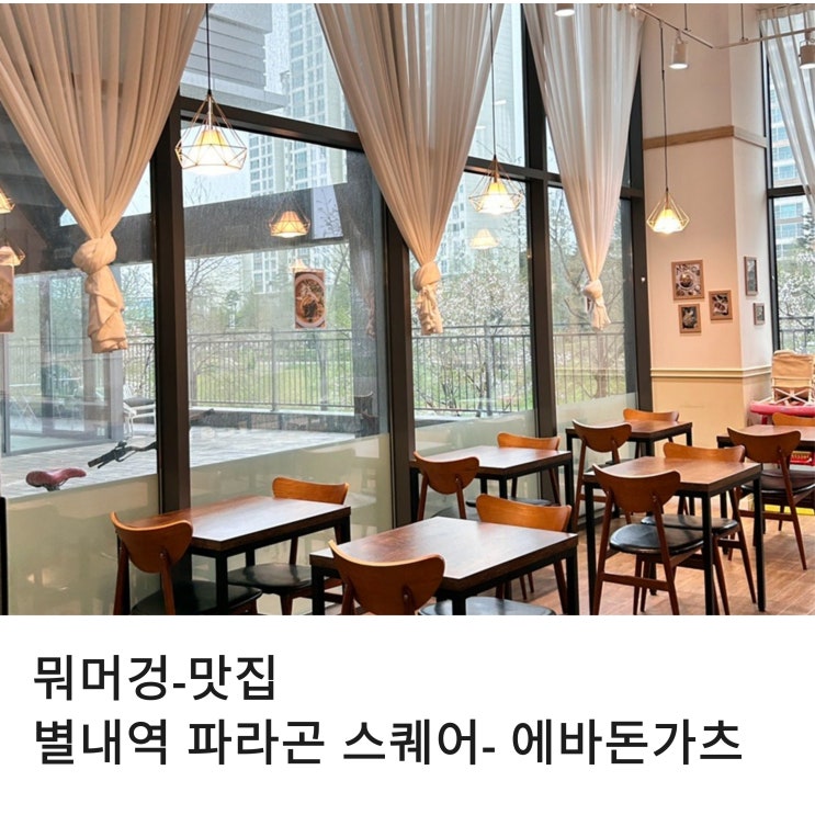  별내역 파라곤 스퀘어 맛집 아이랑 가기 좋은 에바돈가츠 별내점