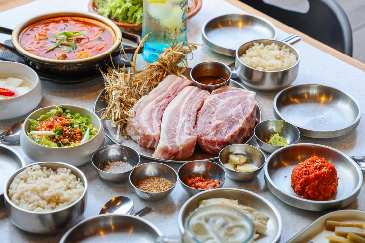  함덕해수욕장 흑돼지 맛집 고퀄이던 화로위