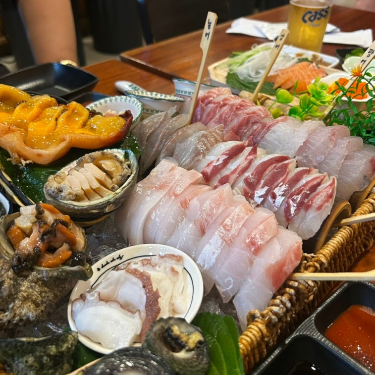 구월동 횟집 제철모둠회 신선한 해산물 모둠 맛집 어부김부장