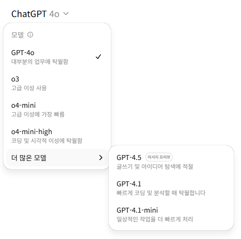  ChatGPT, 필요에 맞는 모델 선택하는 법