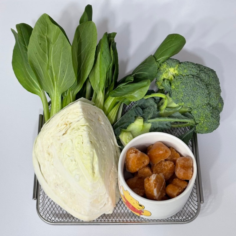 강아지 야채퓨레 만들기