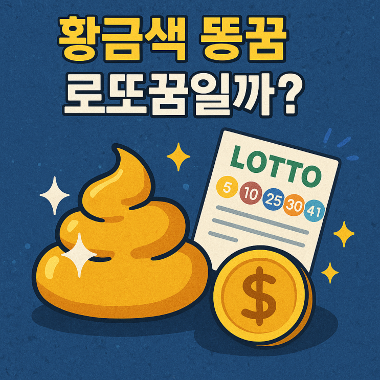  황금색 똥꿈 로또꿈일까?