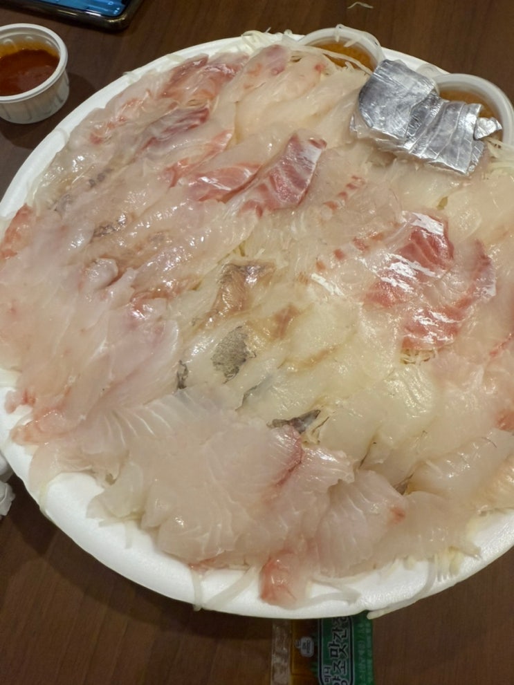 동문시장 횟집 동문올레수산에서 모듬회포장!