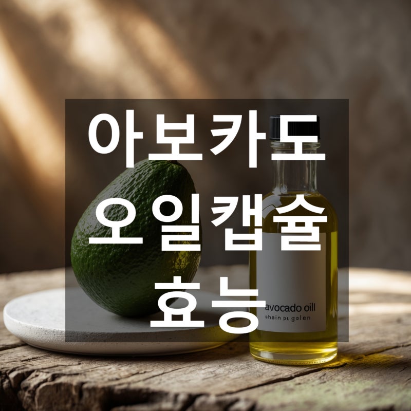 아보카도 칼로리 높을까? 아보카도 오일캡슐 효능까지