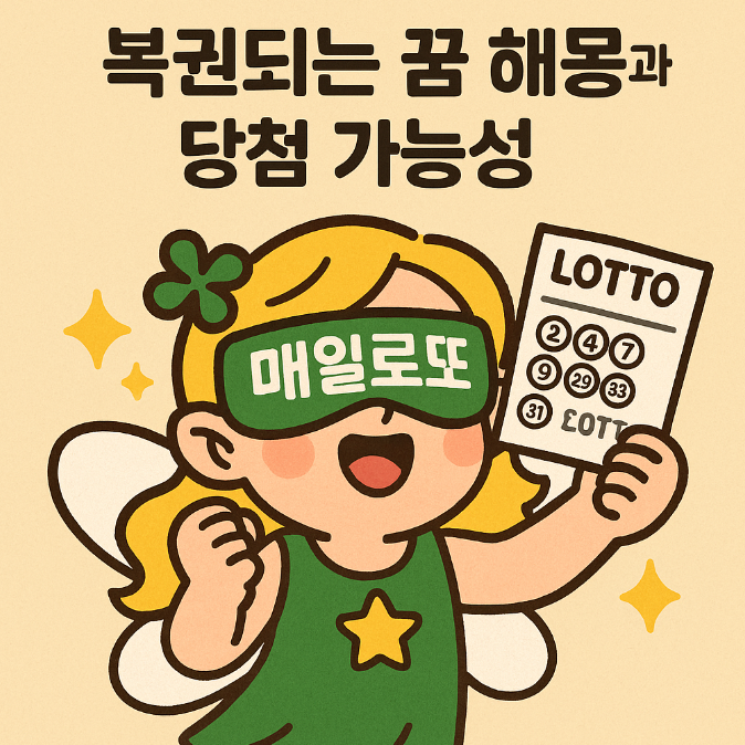  복권되는 꿈 해몽과 당첨가능성