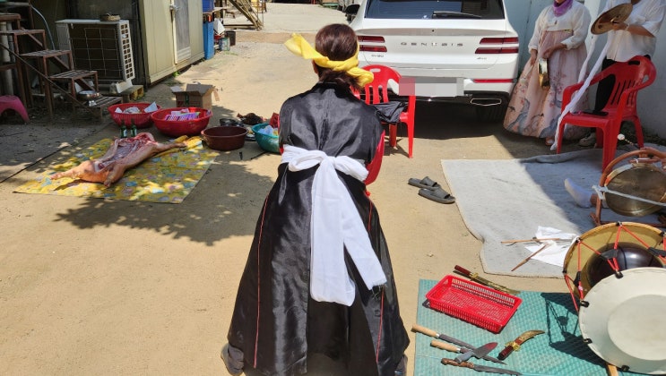  용인점집 군웅굿 작두굿으로 아이 건강기원 발원