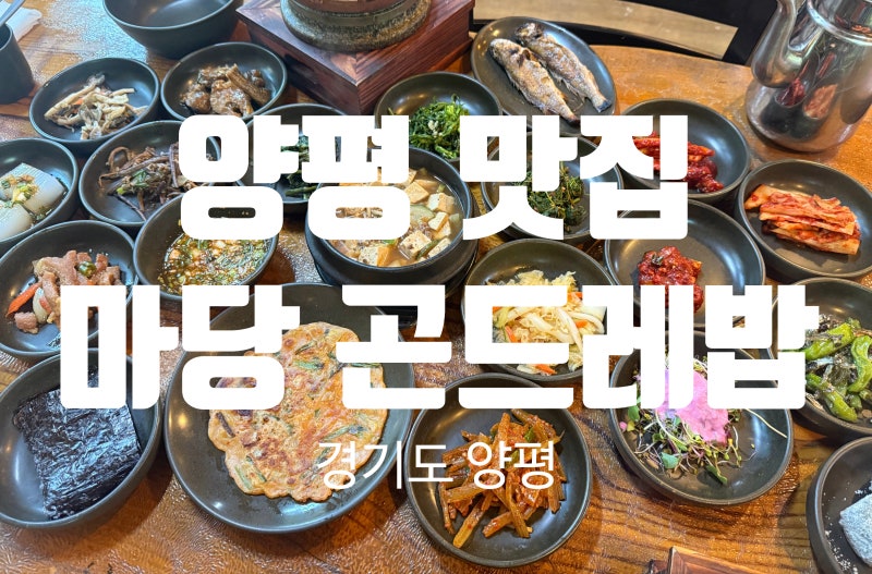 아이와 함께가기 좋은 양평 맛집 양평 양떼목장 맛집 - 마당곤드레밥