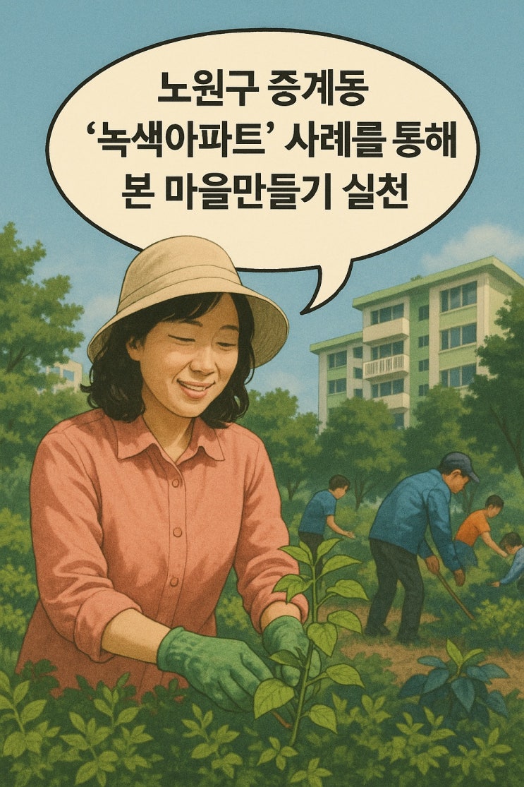  노원구 중계동 '녹색아파트' 사례를 통해 본 마을 만들기 실천