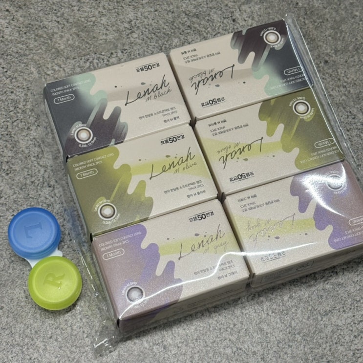  렌아먼슬리 콘택트렌즈 한달용렌즈 데일리로 끼기 좋은 컬러렌즈