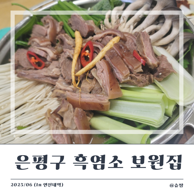  [은평구맛집] 여름철 몸보신 가능한 은평구 흑염소 전골 '보원집'