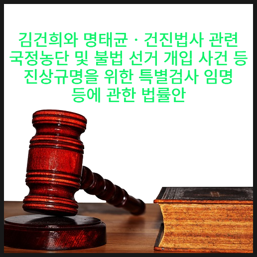 김건희 특검법 통과, 수사대상 총 16건