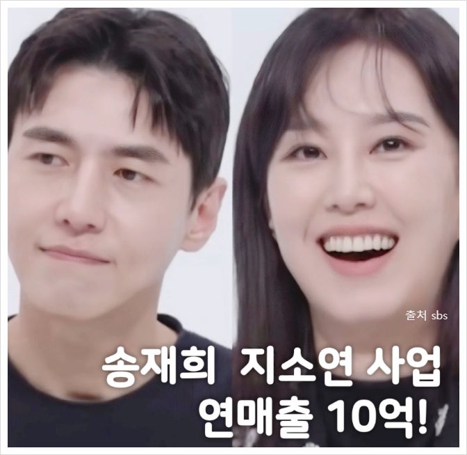 송재희 <b>지소연</b> 사업 연<b>매출</b> <b>10억</b>! 집 벨라리에 광고 대행사... 
