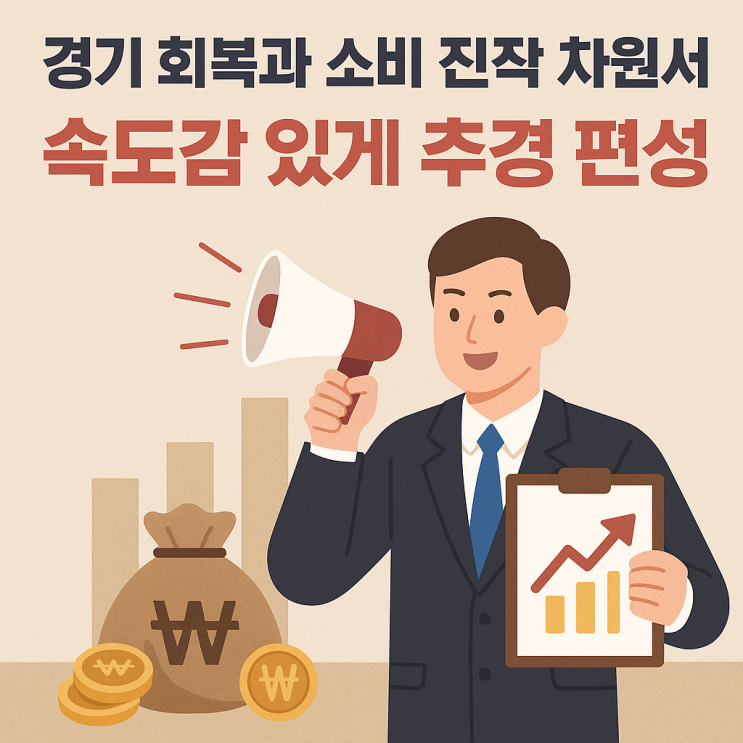 경기 회복과 소비 진작 차원서 <b>속도</b>감 있게 <b>추경편성</b> 지시... 