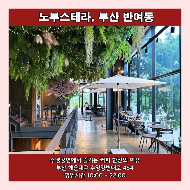  [부산] 수영강변에서 즐기는 커피 한잔의 여유 '노부스테라'