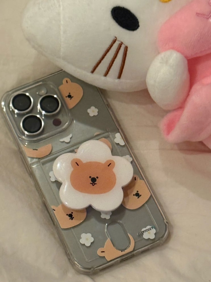  아이폰 케이스 추천 ㅣ에뽀크 애니멀꽃 카드수납 케이스ㅣ쿼카 폰케이스