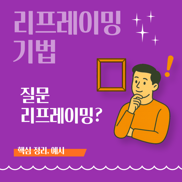  [리프레이밍 기법] 문제의 본질을 꿰뚫는 질문 - 사고 확장을 위한 질문 리프레이밍