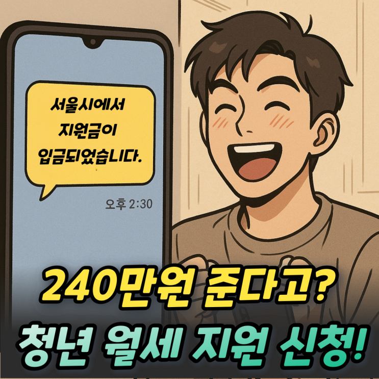  서울시 청년월세지원 조건 소득기준 신청방법까지!