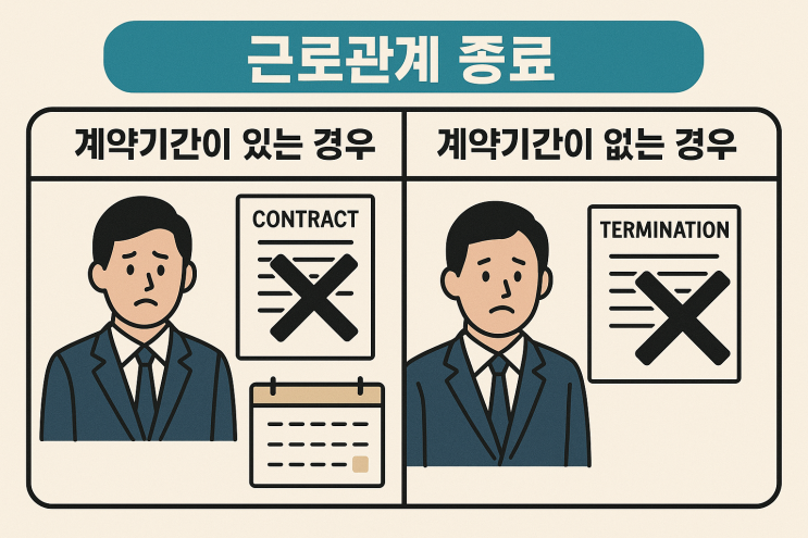  (근로관계 종료) 계약기간이 있는 경우와 그렇지 않은 경우의 차이는?