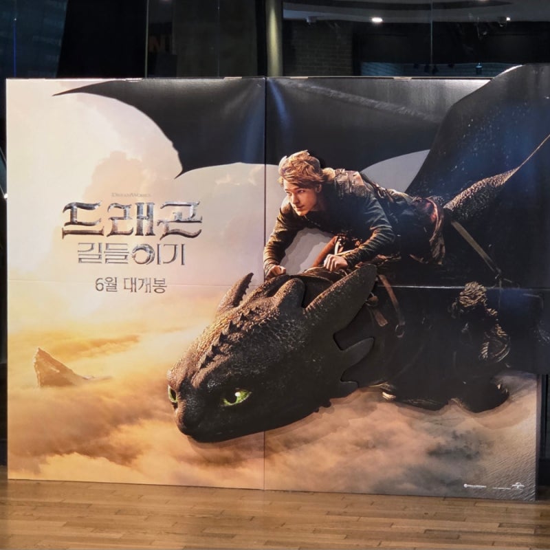 드래곤 길들이기 실사 영화 관람, 쿠키 있음 / 드래곤 길들이기 굿즈 후기 / 1차 인천 CGV 아이....