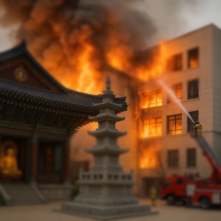 <b>조계사</b> 옆 불교중앙박물관 <b>화재</b> 발생…현재 상황과 원인