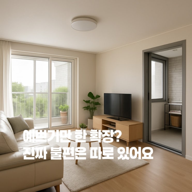  베란다 확장 vs 미확장 체감이 이렇게 다릅니다
